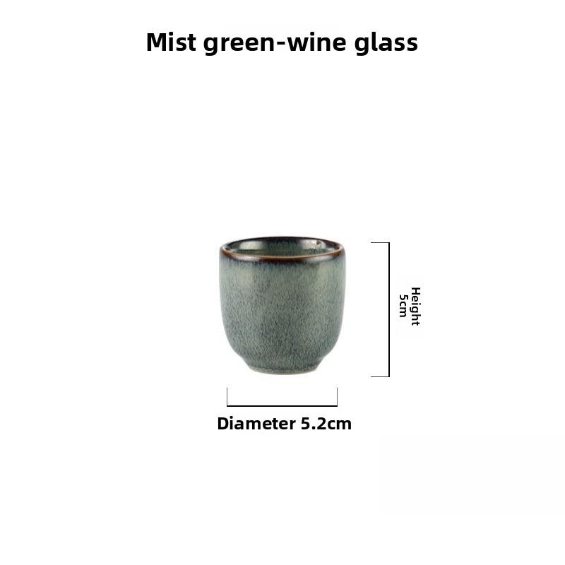 

Japanese Vintage Sake Pot Kiln Change Blue Ceramic Wine Cup Home Shochu Wine Dispenser Sushi Restaurant Drinking Utensils Gifts
