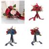 Wedding Artificial Flower Bouquet Rose Flower Ornaments Handheld for Bridal Bouquet Wedding Party Props