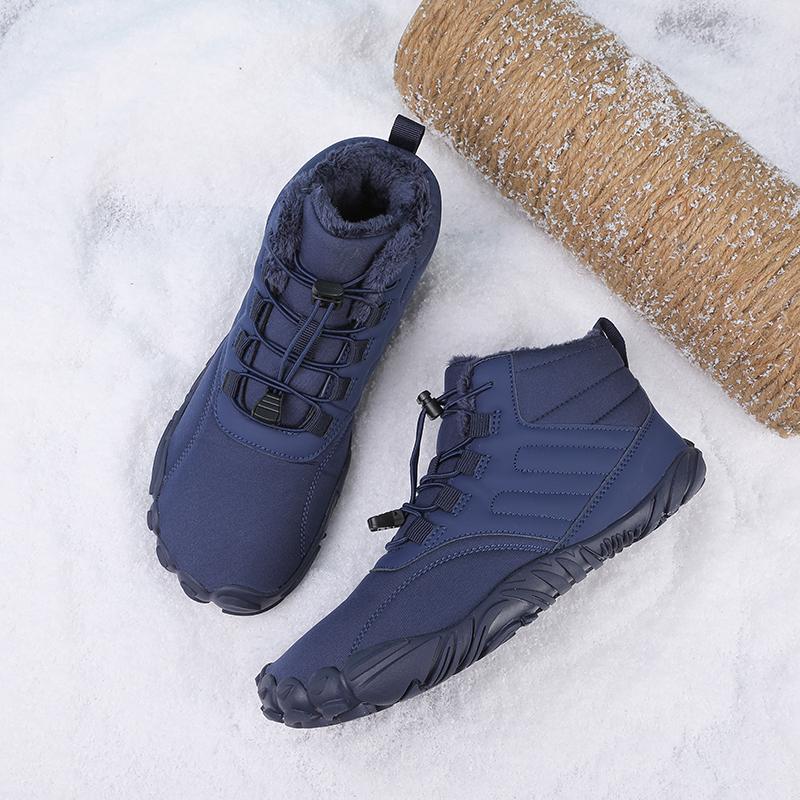 TUINANLE Winter Snow Boots Barefoot Hiking Shoes Warm Lined Booties Anti Slip Wide Toe Ankle Booties for Climbing