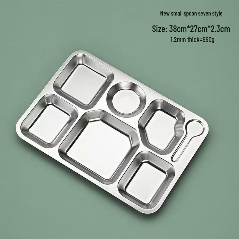 304 Stainless Steel Divided Meal Tray