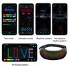 LED Eyewear DIY RGB Luminous Glasses Prop Party Bar Festival Performance Electronic Bluetooth App Control Display Screen Glasses