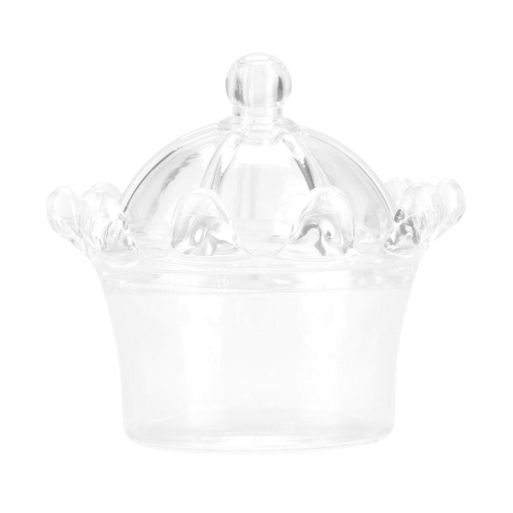 12Pcs Gift Bags Transparent Crown Plastic Box For Party Gift Chocolate Boxs;Pink: