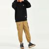 Li-Ning Sports Trend Series Logo Embroidered Loose-Fit Reversible Pullover Hoodie Unisex Tops Black Grey AWDS087-5