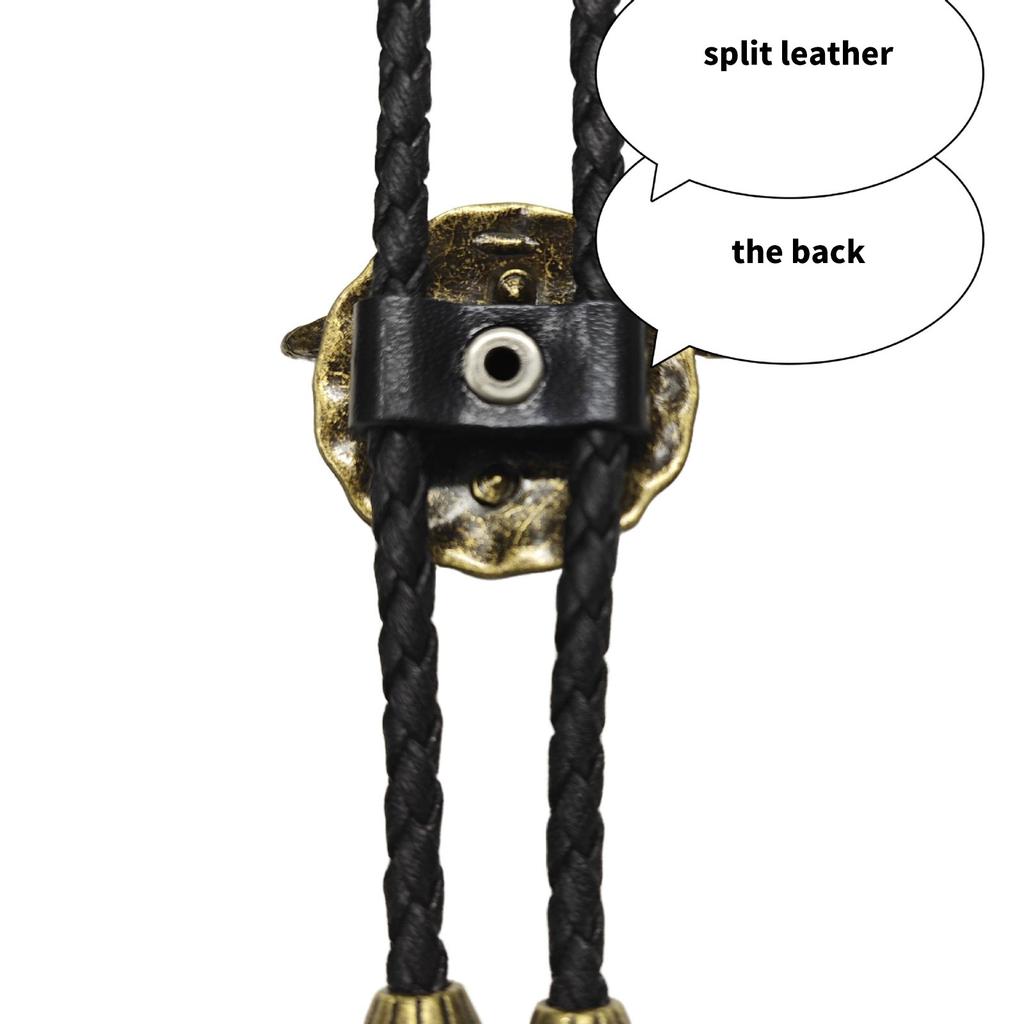 Western Bull Skull Pendant Tie Formal Event Bolo Tie Music Festival Bolotie Rodeos Costume Neckwear for Special Occasion