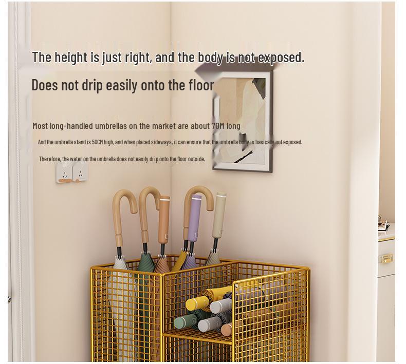 Entrance Umbrella Holder: Compact Water-Draining Stand for Home or Commercial Doorways