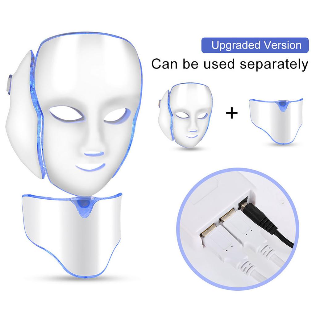 7Colors Photon LED Mask Face Neck Anti Wrinkle   Removal Skin Rejuvenation Machine