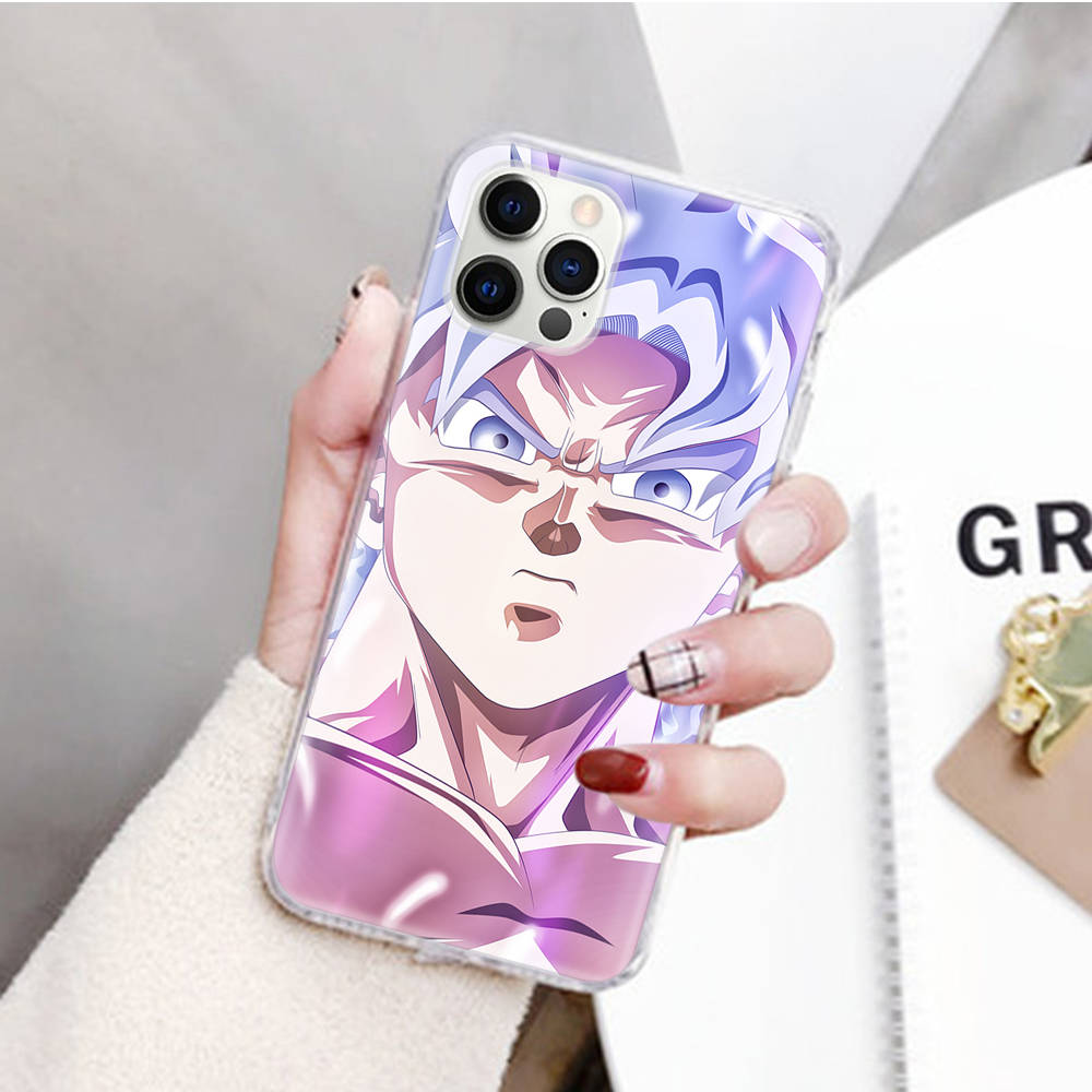 JW83 Dragon Ball Goku Transparent Case for Samsung A04 A14 A23 M33 M53 Realme 10 9 C35 C55 VIVO Y02 X80 Infinix Hot 30 Note 11 Tecno Spark 8P Pro
