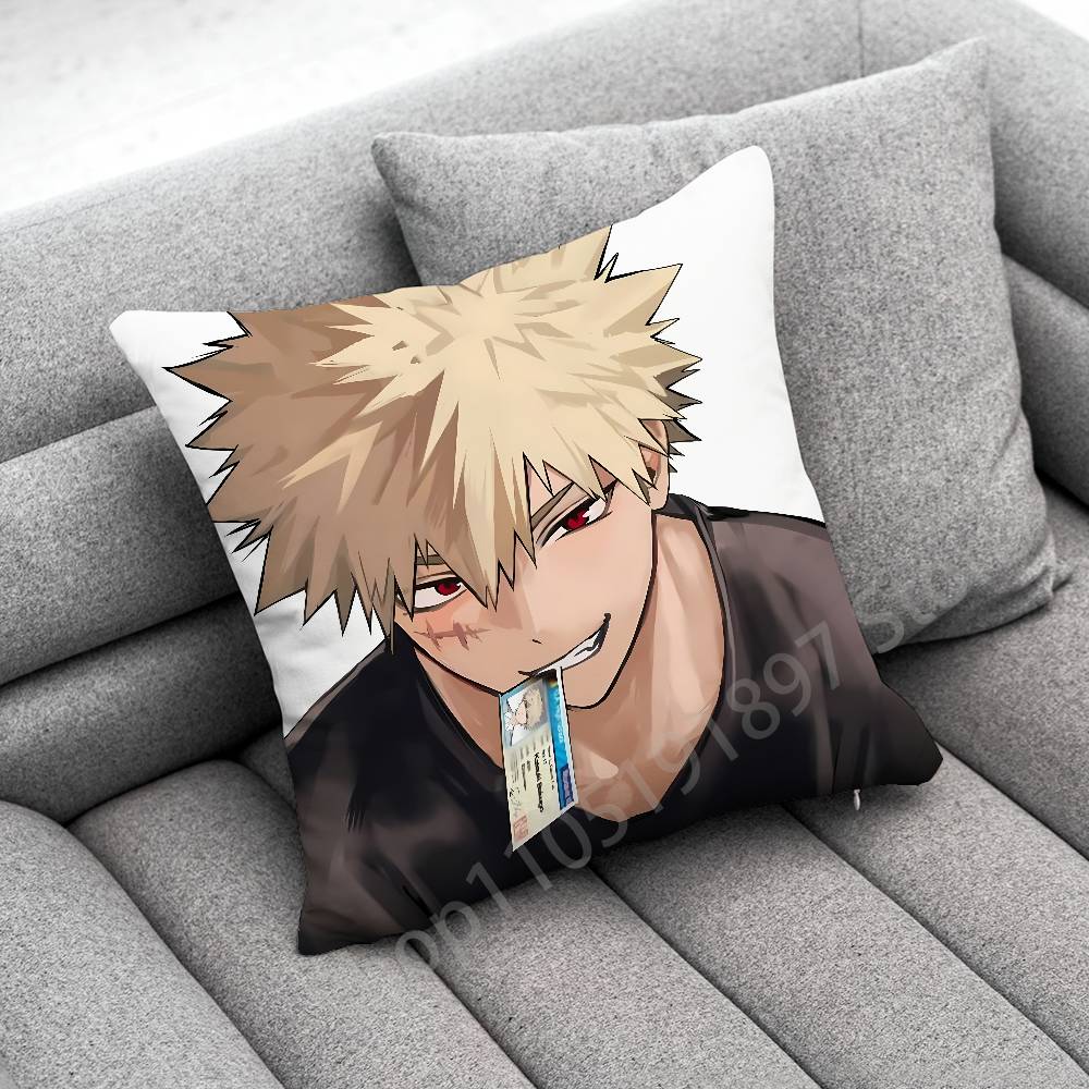 Ochaco Uraraka Katsuki Bakugo Izuku Midoriya A-Academia Throw Pillow Case For 40X40Cm 45X45Cm Square Office Pillowship Cover