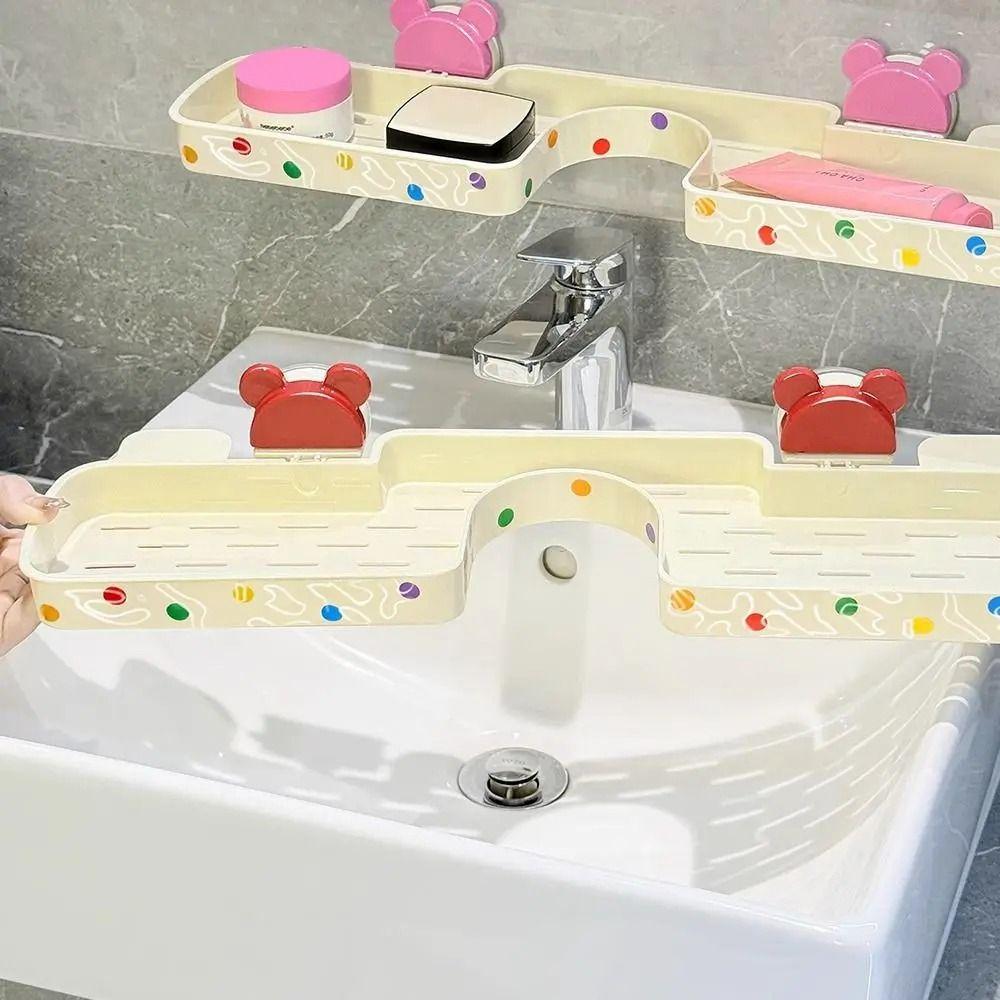 Suction Cup Design Dopamine Faucet Rack No-drill Bathroom Storage Rack  Bathroom Solutions