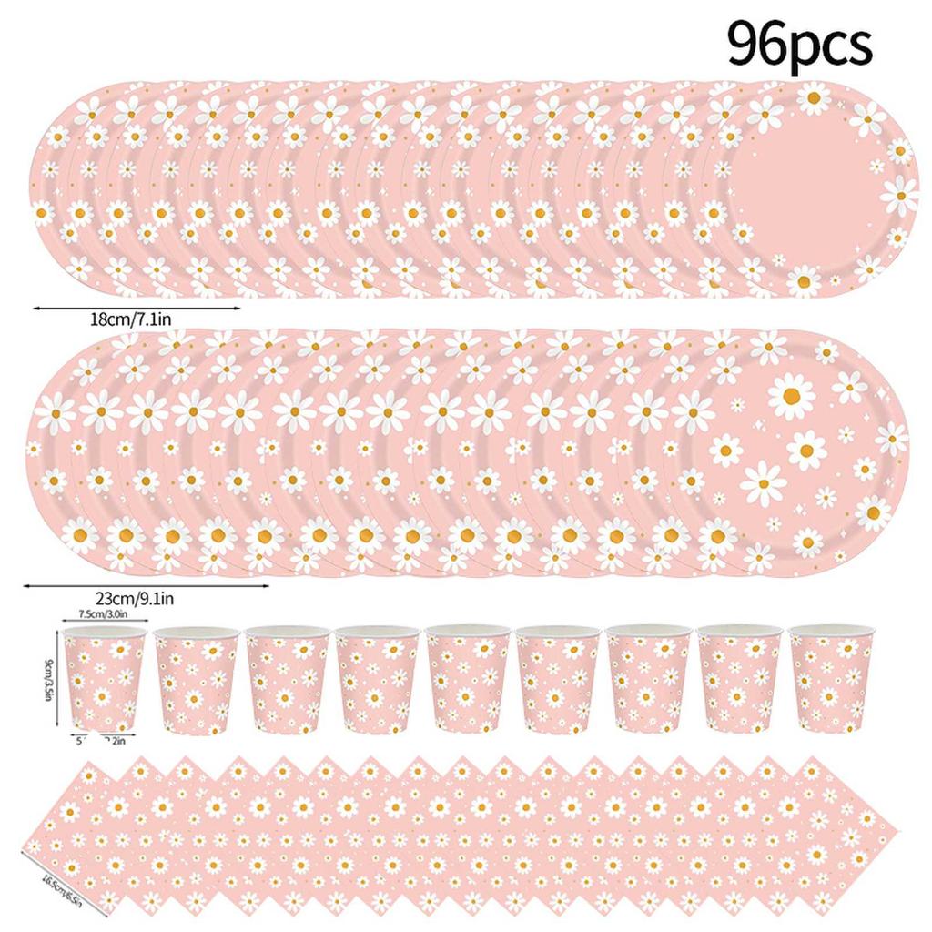 30pcs Disposable Plates Cups Birthday Decoration Disposable Tableware Disposable Party Dish Baby Shower Camping Disposable Cups