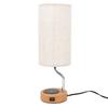 Tischleuchte mit kabellosem Ladegerät ABS USB Modern LED Dimmbar Nachttischlampe für Schlafzimmer