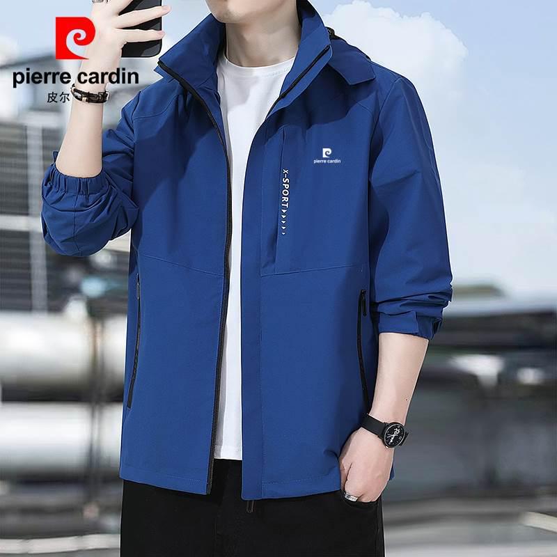 Pierre Cardin Men's Waterproof Windbreaker: Loose-Fit Casual Jacket for Spring & Autumn