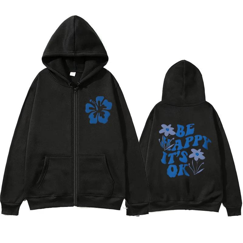 Hip Hop Street Casual Red Lips and Diamond Print Female Zip Hoodies Fashion Hoodie New Sweatshirts Autumn Warm Fleece Clothing