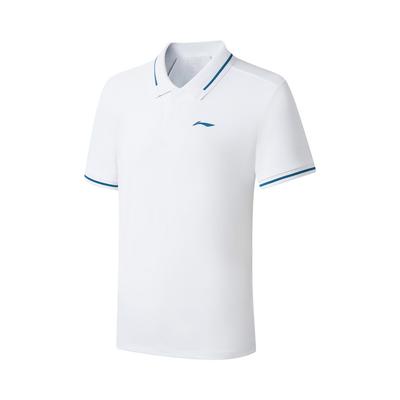 Li Ning Tennis Series Logo Embroidered Polo Shirt Men Tops APLW075-1