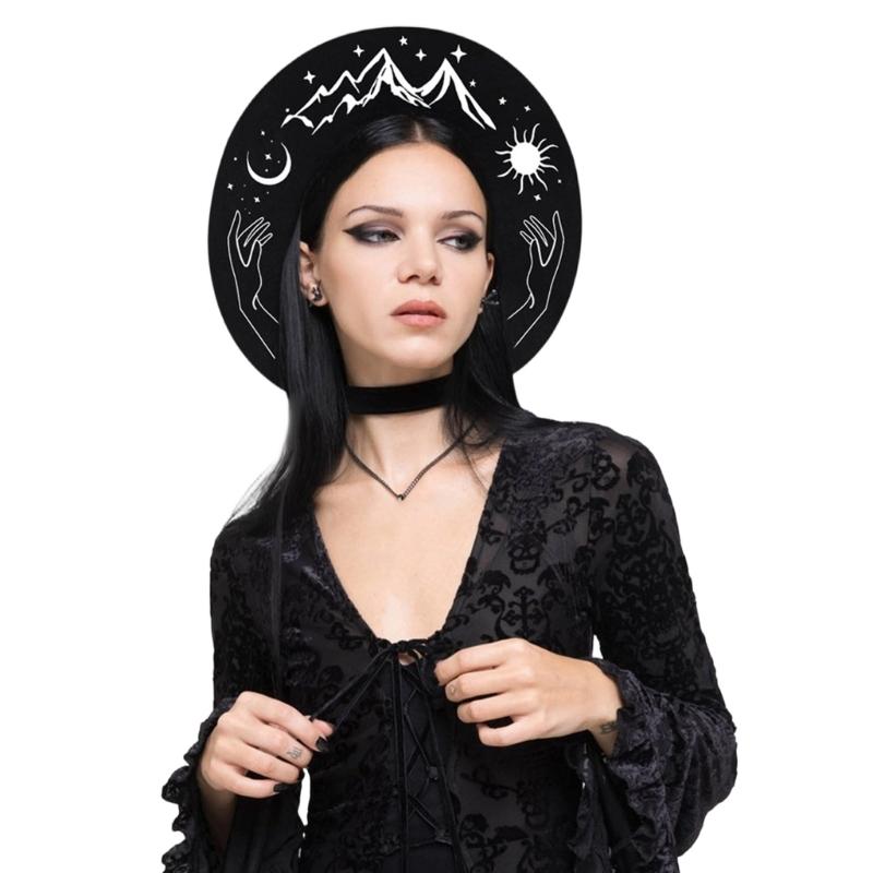 Elegant Gothic Top Hat for Formal Occasions and Casual Outfits Breathable Cotton Polyester Blend