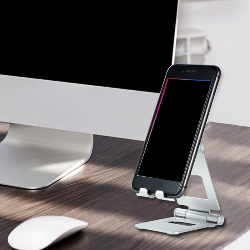 Cellphone Holder Angle Height Adjustable Holder Universal for Phone Tablet Foldable Support Stand Tabletop Phone Cradle