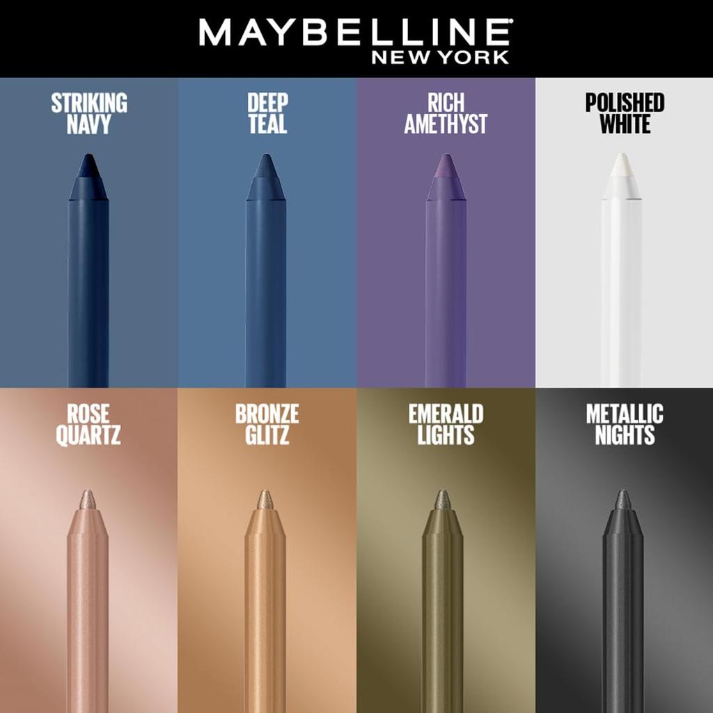 Maybelline New York Tattoo Studio Gel Eyeliner Kajal Pencil Metallic Nights Waterproof Smudge Resistant Eye Makeup 36 Hour Long Lasting