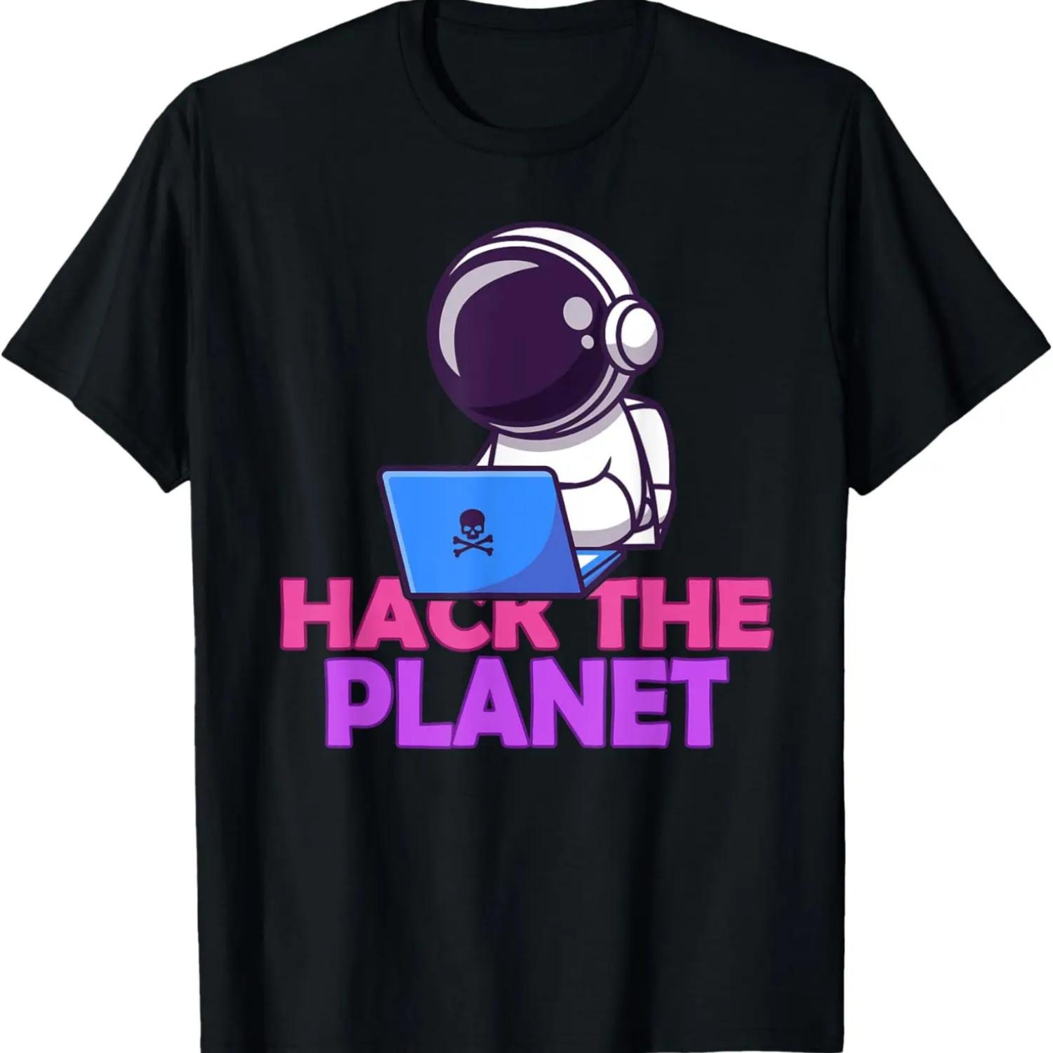 

Cybersecurity Expert Hack Planet Funny IT Hacker T-Shirt XXXXXL чорний