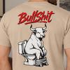 Bullshit T-Shirt with Funny Bull On Toilet Graphic