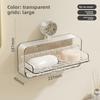 Wall Mounted Soap Dish Waterproof Toilet Drain Soap Box Light Luxury Soap Box  Bathroom Accessories