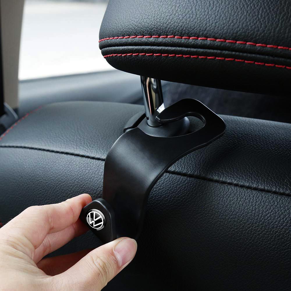 2/4Pcs Car ABS Back Seat Storage Hook Holder Clips Accessories For Volkswagen VW MTM Polo Passat Tiguan Rline Golf Scirocco GTI Wv5