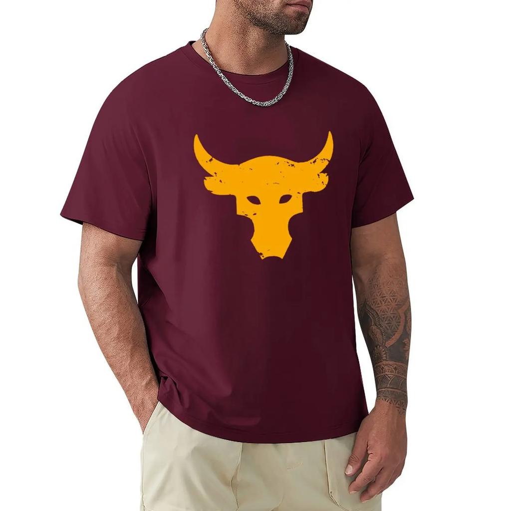Koszulka Brahma Bull The Rock Project Siłownia Męska Z Okrągłym Dekoltem 100% Bawełna Koszulki T-shirt Top