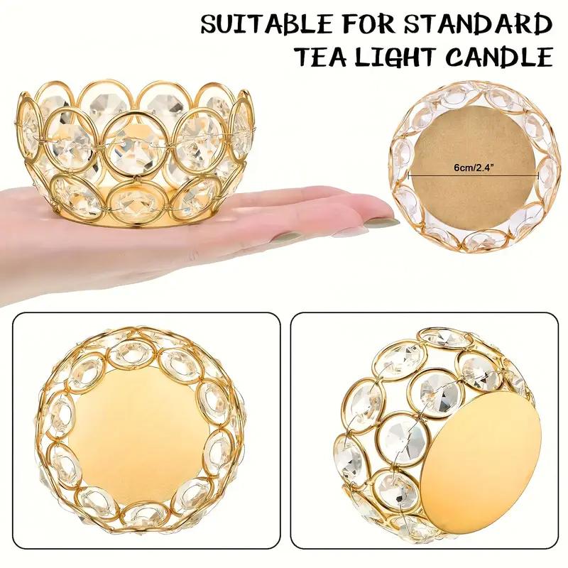1PC Crystal Wedding Decoration High-quality Gift Safe Placement Romantic Elegant Living Room Decoration Bedroom Candle Vessel