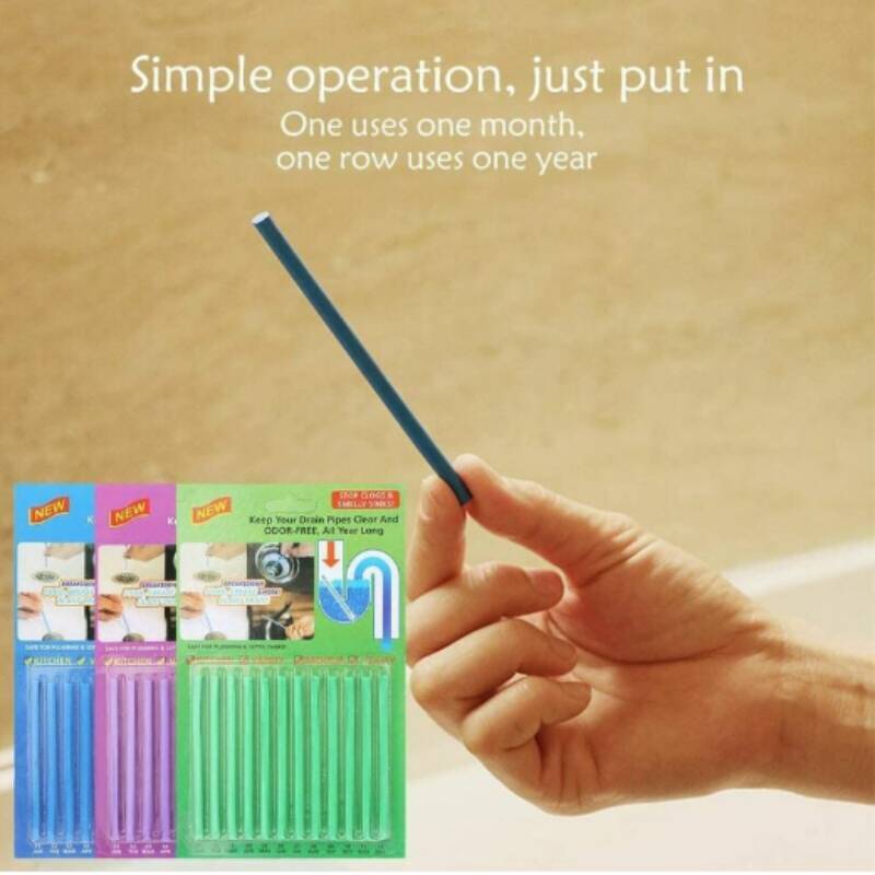 Oem Sani Sticks Drain Cleaner With Powerful Odor Removal For Home Plumbing Maintenance