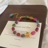 Women's Luxury Retro Style Colored Tourmaline Bracelet – Unique, Versatile, and Fashionable Hand Jewelry In New Chinese Design
