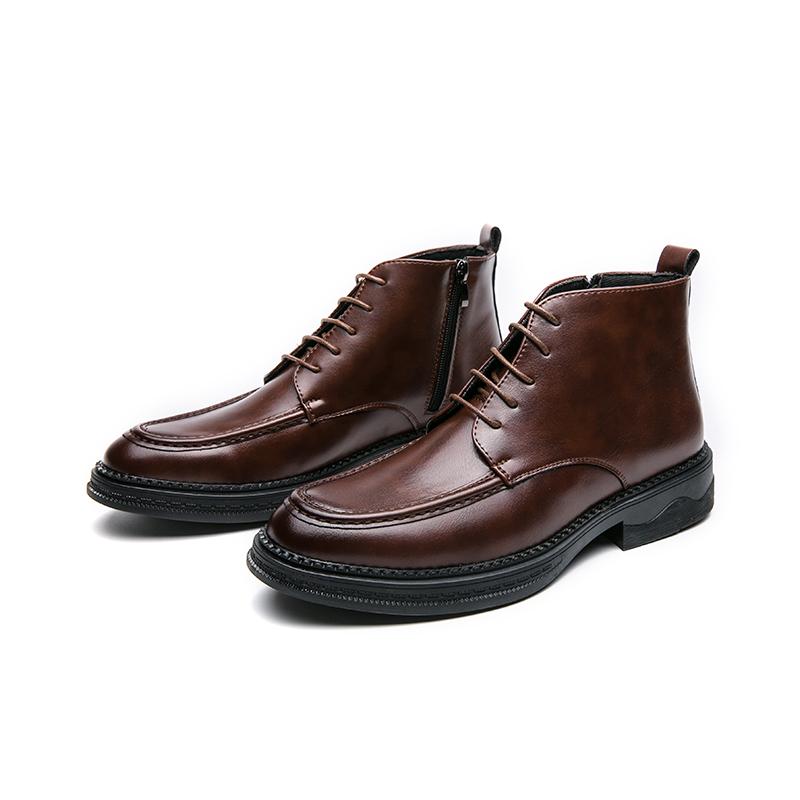 Fashion Leather Boots For Man Genuine Leather Big Size Boots High Quality Designer Formal Boots Casual Boots Fashion Business