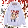 Anime Kids Cotton Tshirt Jujutsu Kaisen Sukuna Print Unisex Boys Girls Hoodie Sweatshirt for Children