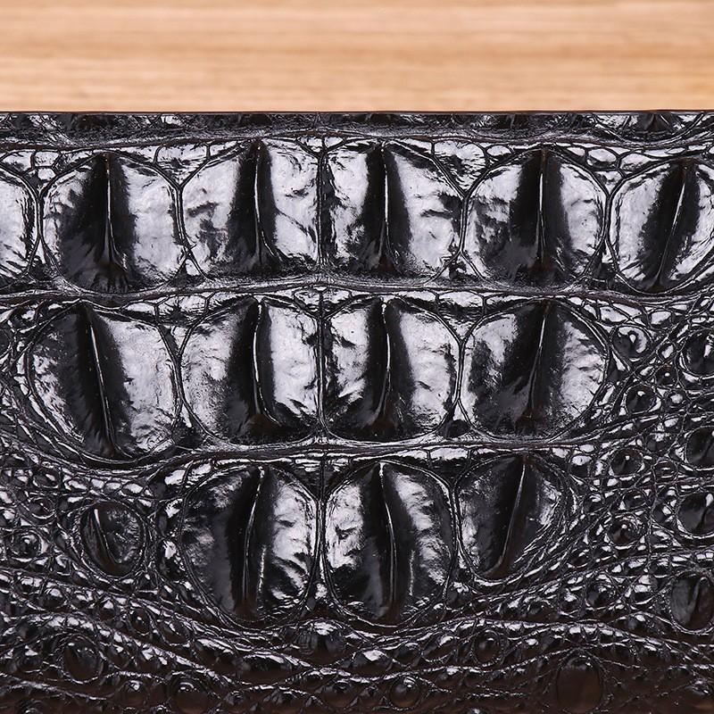 Thailand Crocodile Leather Wallet Men's Long Two-fold Business Suit Clip Casual Handbag Multi-card Genuine Bone