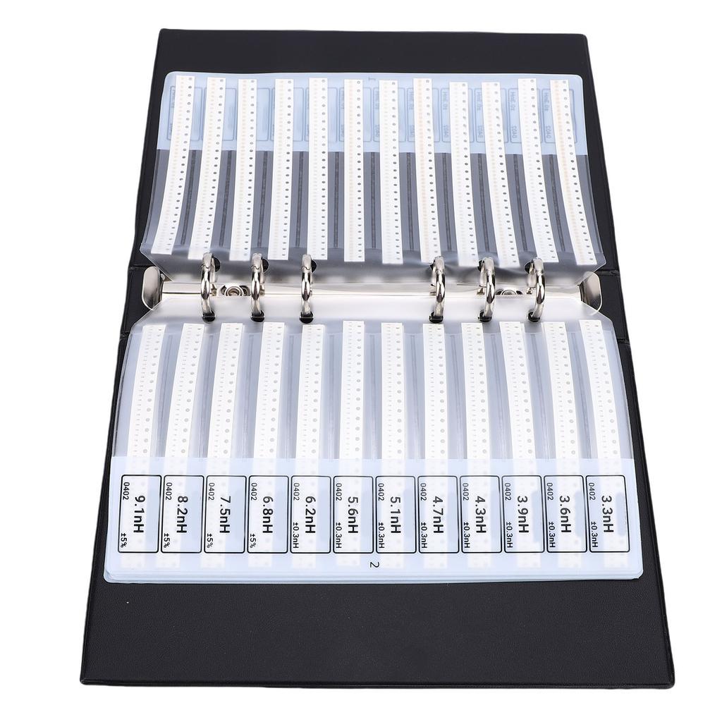 SMD-Induktor-Musterbuch, 50 Typen Mehrschicht-Induktor-Sortiment mit Loose-LF-Design für Prototyping, Reparatur, Ätzexperimente