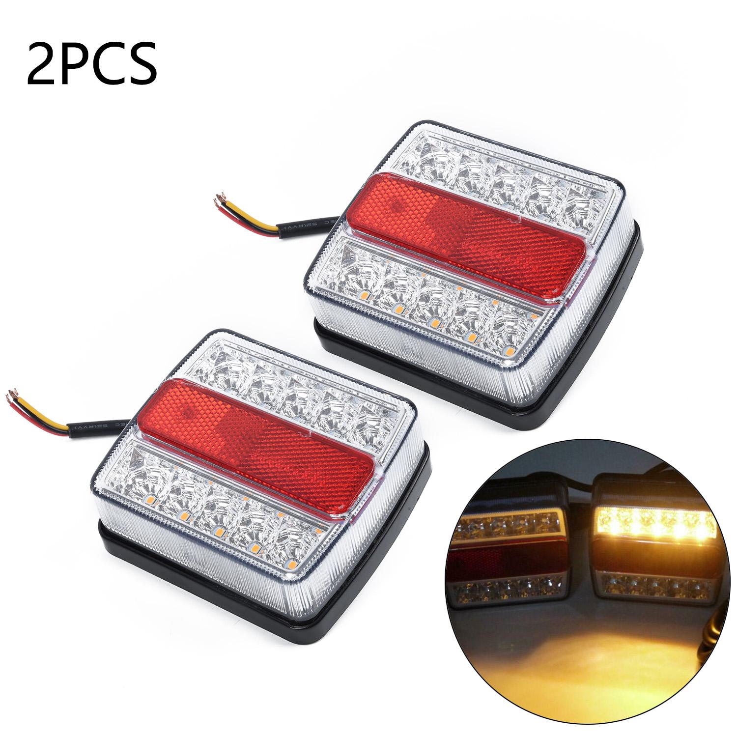 

2Pcs 12V Rear Submersible Trailer Tail Lights Kit Super Bright 16LED Boat Marker Truck Waterproof Brake Light Turn Signal Lamp China Mainland
