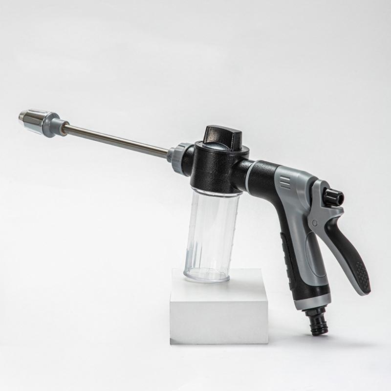 Ergonomic Outdoor Cleaning Tool Car Washer Guns With Removable Soap Bottle And 360 Degree Spray Adjustment for Garden