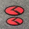 2pcs X 3D ABS K Logo Front Grill Emblem Rear Trunk Badge Car Sticker Decal for Kia K5 2011-2013 Optima Forte 2009-2014 Drlqc11