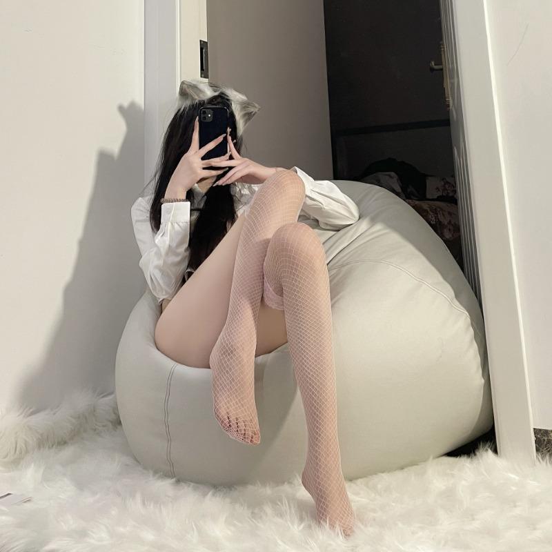 Sex Lace Stockings Women's Sexy High Stockings Knee Fishnet Black Stockings Sex Net Stockings Thigh Socks