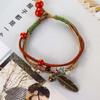Adjustable Ceramic Bronze For Women Porcelain Beads Rope Bracelets Jewelry Accessories Bracelets