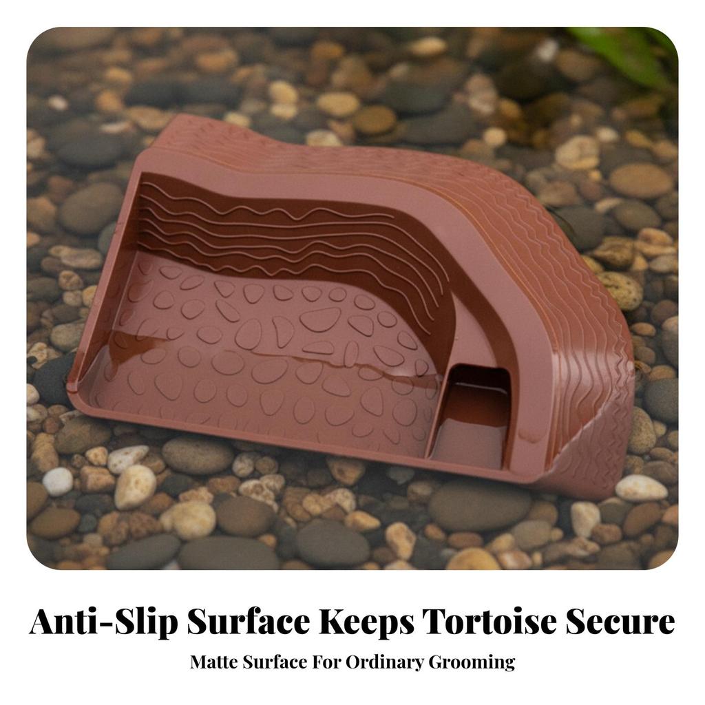 Turtle Soaking Tub Multi-Level with Ramp Compact for Turtles