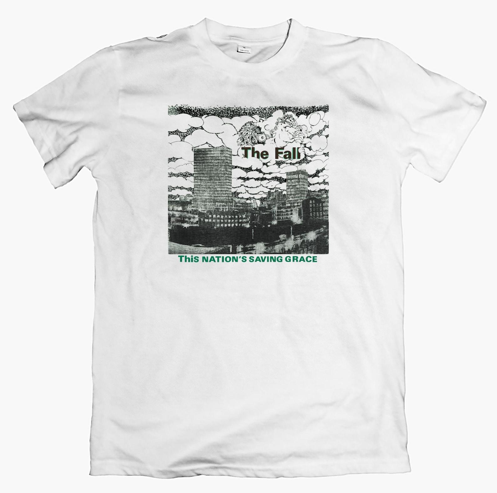 THE FALL Nations Saving Grace T shirt, 80s Post Punk Tee Indie Band Shirt Vintage Alternative Graphic 4XL