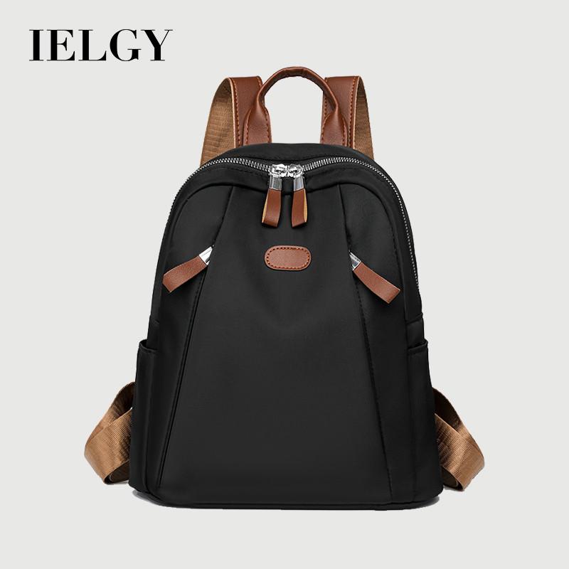IELGY Backpack Large Capacity Ladies Oxford Cloth Lightweight School Bag Water Repellent