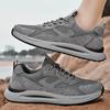 Men's Mesh Breathable Sneaker Summer Men's Shoes Non-Slip Wear-Resistant Casual Running Shoes Genuine Leather Versatile Jogging Shoes