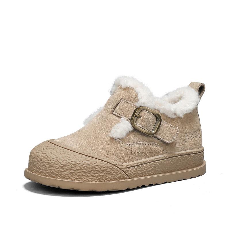 

Jeep Girls Cotton Snow Boots - Warm Velvet, Thickened, Non-Slip, Soft Sole for Older Girls 30 верблюд