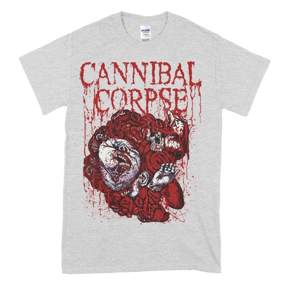 Camiseta Unisex con Estampado de Póster de Álbum de la Banda de Death Metal Cannibal Corpse Nueva de Verano Holgada Estilo Harajuku Cuello Redondo 100% Algodón