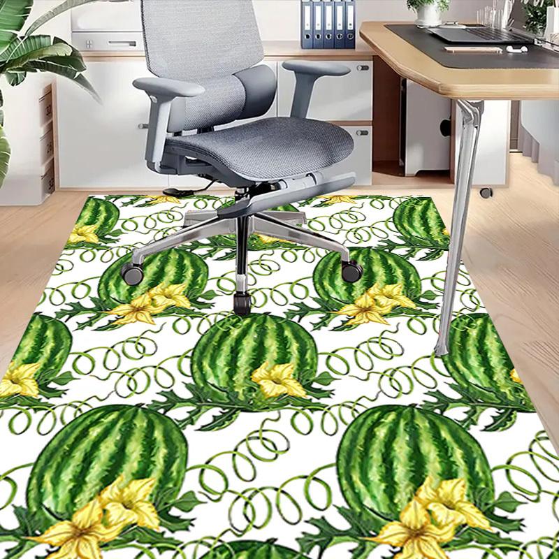 1PC Watermelon Pattern Non-Slip Floor carpet, suitable for Office, bedroomand playrooms. It can also be used as a sofa footrest cover-T22