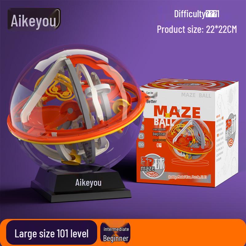 3D Children's Puzzle Maze Ball: Enhance Balance, Concentration, and Brain Power