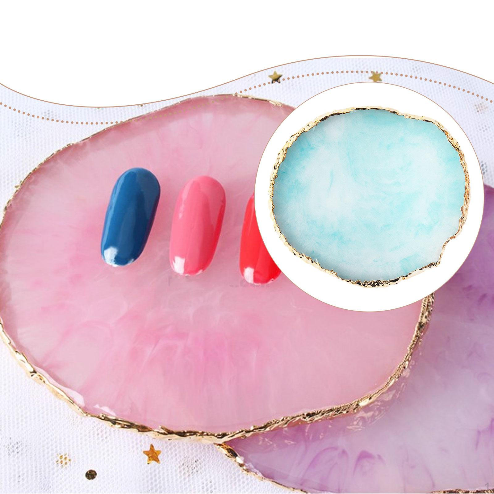 

Палитра для нейл-арта своими руками, живопись, тарелка для смешивания цветов, инструмент для демонстрации ногтей, доска для рисования синий