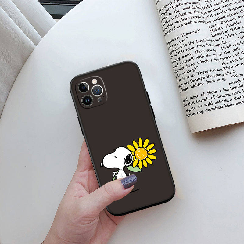 ED44 S-Snoopys Handyhülle für iPhone 6 6s 7 8 11 12 13 14 15 XS Pro Max XR X SE Samsung S20 S21 S22 S23 S24 FE Ultra Plus Lite S21S A55
