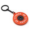 Simulation Barbell Plates Keyring Dumbbell Fitness Series Pendant  Bodybuilder
