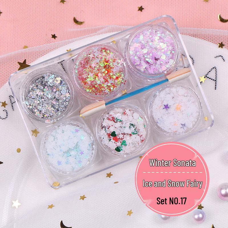 Bling Eye Makeup Stickers: Glitter Stars & Pearlescent Gel Eyeshadow for Fairy Stage Sparkle